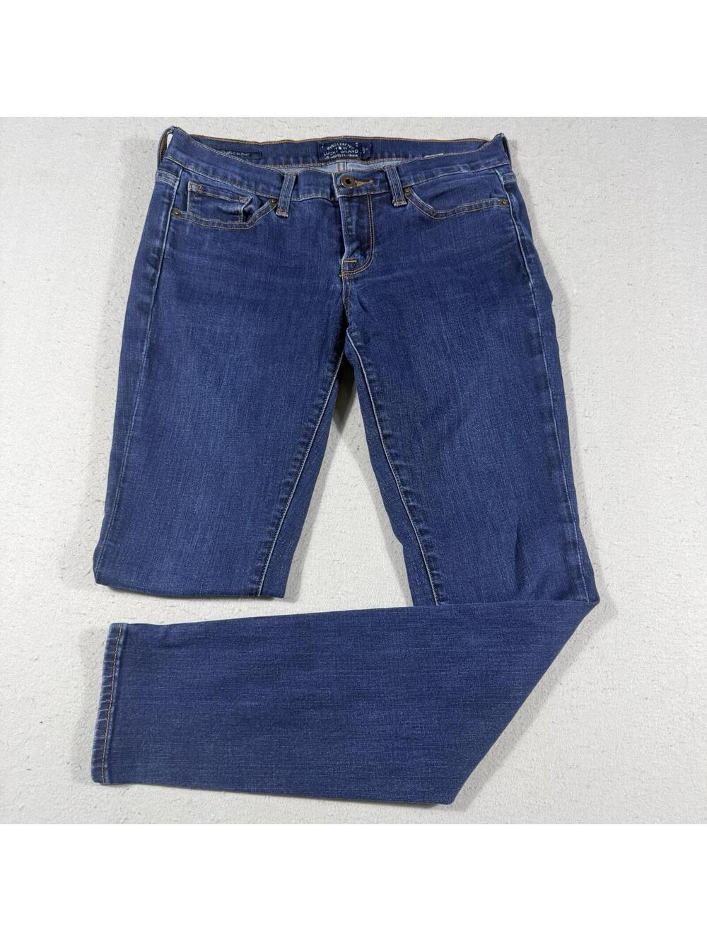 Lucky Brand Charlie Skinny Jeans Womens 27R‎ Dark Wash Stretch Denim Blue